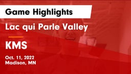 Lac qui Parle Valley  vs KMS Game Highlights - Oct. 11, 2022
