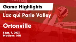 Lac qui Parle Valley  vs Ortonville Game Highlights - Sept. 9, 2023