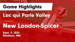 Lac qui Parle Valley  vs New London-Spicer  Game Highlights - Sept. 9, 2023