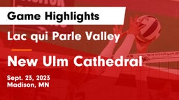 Lac qui Parle Valley  vs New Ulm Cathedral  Game Highlights - Sept. 23, 2023
