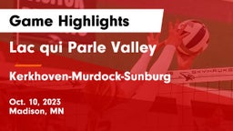 Lac qui Parle Valley  vs Kerkhoven-Murdock-Sunburg  Game Highlights - Oct. 10, 2023