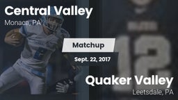 Matchup: Central Valley vs. Quaker Valley  2017