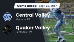 Recap: Central Valley  vs. Quaker Valley  2017