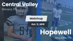 Matchup: Central Valley vs. Hopewell  2019