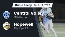 Recap: Central Valley  vs. Hopewell  2020