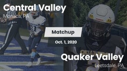 Matchup: Central Valley vs. Quaker Valley  2020