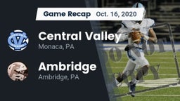 Recap: Central Valley  vs. Ambridge  2020