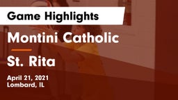 Montini Catholic  vs St. Rita  Game Highlights - April 21, 2021