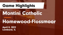 Montini Catholic  vs Homewood-Flossmoor  Game Highlights - April 8, 2022