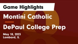 Montini Catholic  vs DePaul College Prep  Game Highlights - May 18, 2023