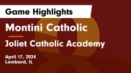 Montini Catholic  vs Joliet Catholic Academy  Game Highlights - April 17, 2024