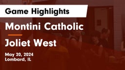 Montini Catholic  vs Joliet West  Game Highlights - May 20, 2024