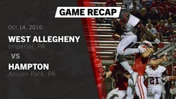 Recap: West Allegheny  vs. Hampton  2016