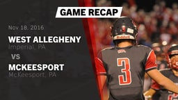 Recap: West Allegheny  vs. McKeesport  2016