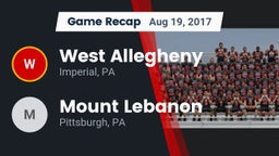 Recap: West Allegheny  vs. Mount Lebanon 2017