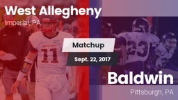 Matchup: West Allegheny  vs. Baldwin  2017