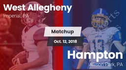 Matchup: West Allegheny  vs. Hampton  2018