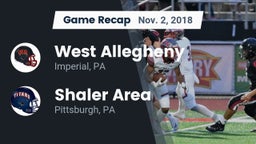 Recap: West Allegheny  vs. Shaler Area  2018