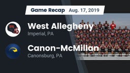 Recap: West Allegheny  vs. Canon-McMillan  2019