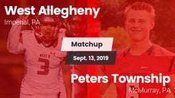 Matchup: West Allegheny  vs. Peters Township  2019