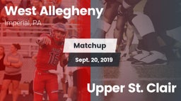 Matchup: West Allegheny  vs. Upper St. Clair 2019