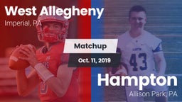Matchup: West Allegheny  vs. Hampton  2019
