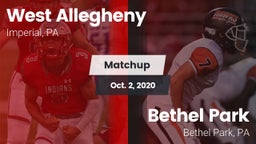 Matchup: West Allegheny  vs. Bethel Park  2020