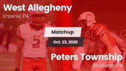 Matchup: West Allegheny  vs. Peters Township  2020