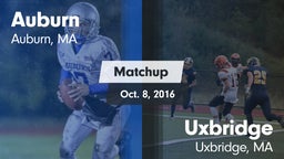 Matchup: Auburn  vs. Uxbridge  2016