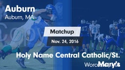 Matchup: Auburn  vs. Holy Name Central Catholic/St. Mary's  2016