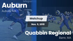 Matchup: Auburn  vs. Quabbin Regional  2018