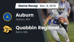Recap: Auburn  vs. Quabbin Regional  2018