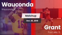 Matchup: Wauconda  vs. Grant  2019