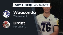 Recap: Wauconda  vs. Grant  2019