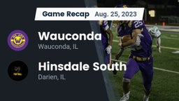 Recap: Wauconda  vs. Hinsdale South  2023