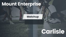 Matchup: Mount Enterprise vs. Carlisle  2016