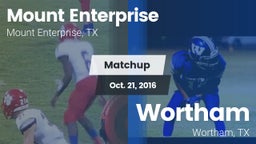 Matchup: Mount Enterprise vs. Wortham  2016