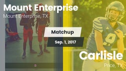 Matchup: Mount Enterprise vs. Carlisle  2017