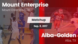 Matchup: Mount Enterprise vs. Alba-Golden  2017