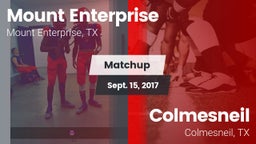 Matchup: Mount Enterprise vs. Colmesneil  2017