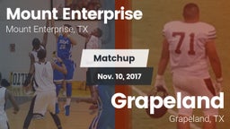 Matchup: Mount Enterprise vs. Grapeland  2017