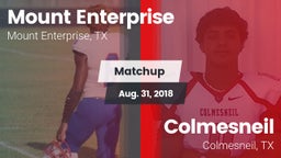 Matchup: Mount Enterprise vs. Colmesneil  2018