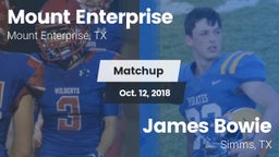 Matchup: Mount Enterprise vs. James Bowie  2018