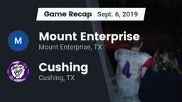 Recap: Mount Enterprise  vs. Cushing  2019