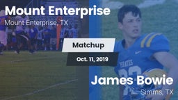 Matchup: Mount Enterprise vs. James Bowie  2019