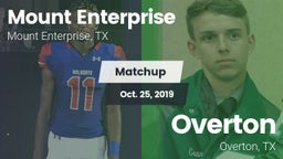 Matchup: Mount Enterprise vs. Overton  2019