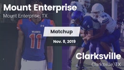 Matchup: Mount Enterprise vs. Clarksville  2019