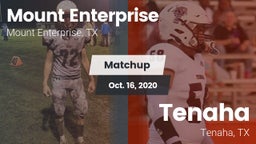 Matchup: Mount Enterprise vs. Tenaha  2020