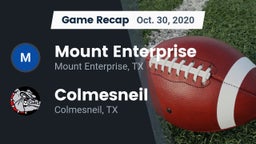 Recap: Mount Enterprise  vs. Colmesneil  2020