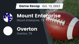Recap: Mount Enterprise  vs. Overton  2023
